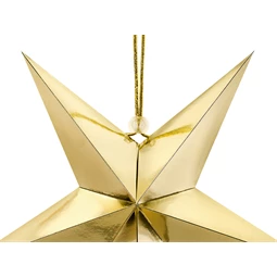 Papír csillag 30 cm arany