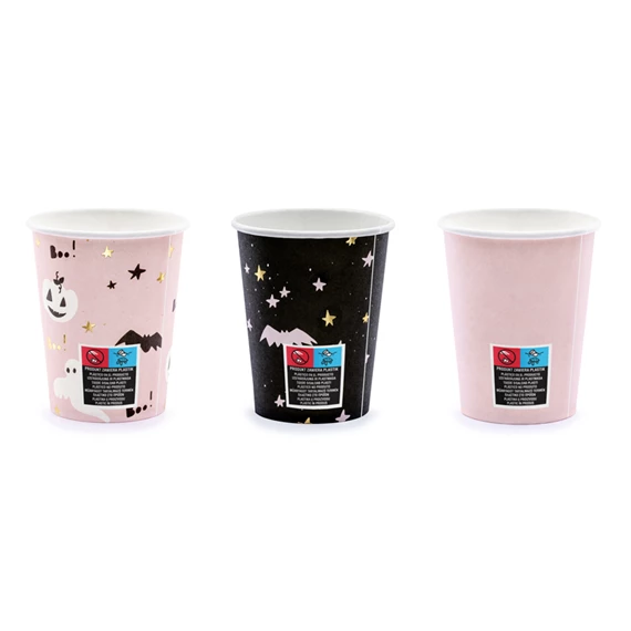 Papírpohár boo!, mix, 220 ml S/6