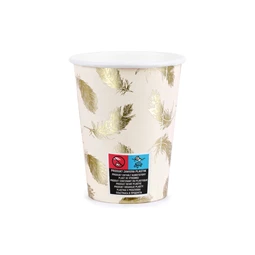 Papírpohár hattyú toll lovely swan, 260 ml S/6