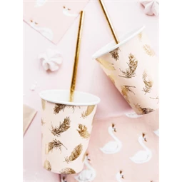 Papírpohár hattyú toll lovely swan, 260 ml S/6