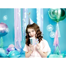 Papír poharak sellő, irizáló, 220 ml S/6