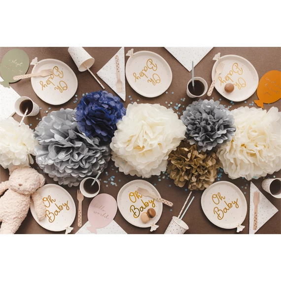 Papírgömb arany 25 cm