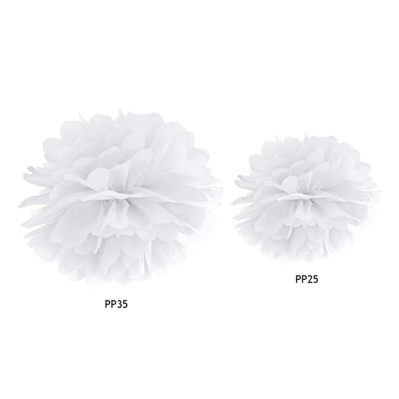 Papírgömb fehér 35 cm