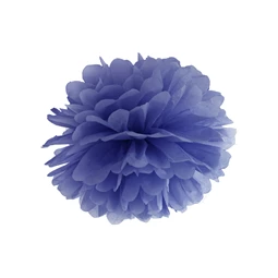 Papírgömb pompom sötétkék 25 cm