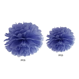 Papírgömb pompom sötétkék 25 cm