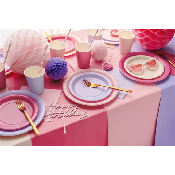 Papírtányér 18 cm levendula S/6