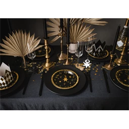 Papírtányér óra 18 cm mix S/6