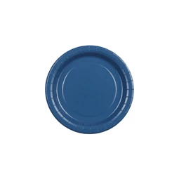 Papírtányér sötétkék 18 cm S/6