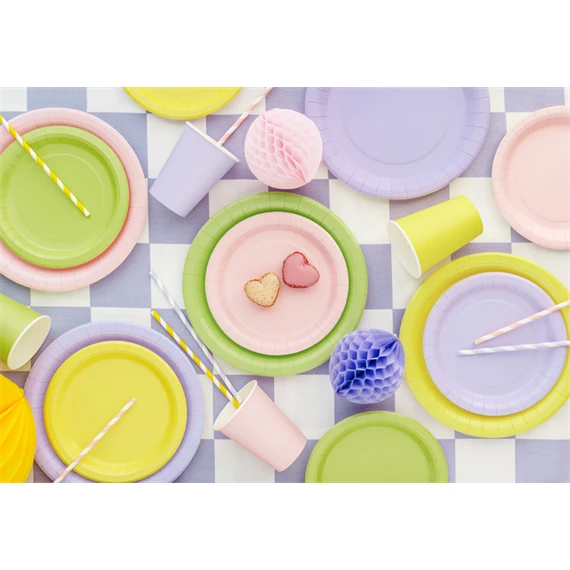 Papírtányérok 18 cm sárga S/6