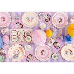 Papírtányérok Gabby babaháza, mix, 23 cm S/6