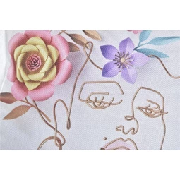 Párna arc mintás 45x10x45 cm 2 féle