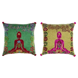 Párna yoga mintás 40x10x40 cm 2 féle