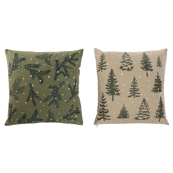 Párnahuzat havas fenyő 45x1x45 cm 2 féle