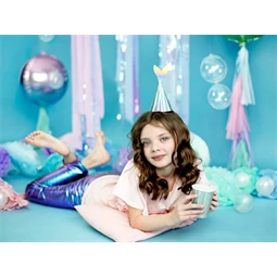 Party kalapok sellő, irizáló, 18 cm S/6