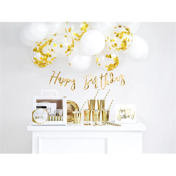 Party dekorációs készlet születésnap arany S/60