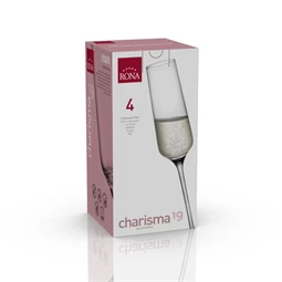 Pezsgős pohár CHARISMA 190 ml 6x26 cm S/4