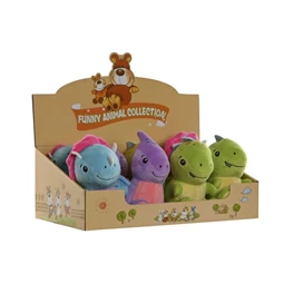 Plüss dinoszaurusz 10x10x14 cm 3 féle