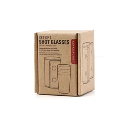 Poharak bőr tokban 30 ml