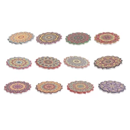 Poháralátét Mandala 11x11x0,5 cm 12 féle
