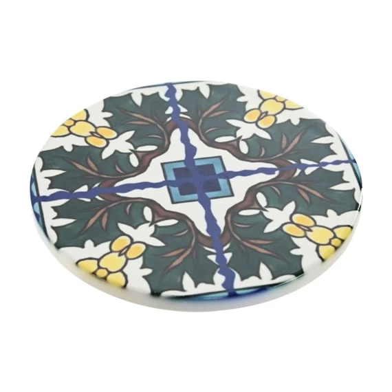 Poháralátét csempe mintás 10,8x10,8x0,7 cm 12 féle