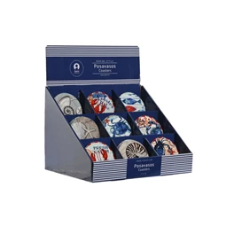 Poháralátét, tengeri állatok 11x11x0,7 cm 12 féle