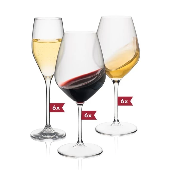 Pohárkészlet FAVOURITE 170 ml, 430 ml, 570 ml 3 féle S/18