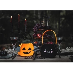 Pók édességtartó táska fekete 35x18x8 cm