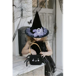 Pók édességtartó táska fekete 35x18x8 cm