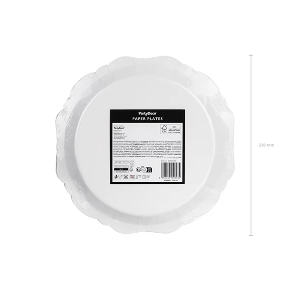 Pók tányérok 23 cm mix S/6