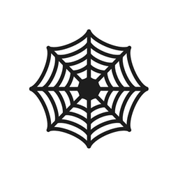 Papírtányér alátét pókhálós fekete 27,5 cm S/4