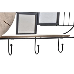 Polc falra órával 52x10x26 cm