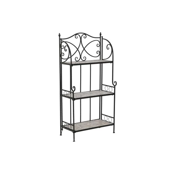 Polc kovácsoltvas, mozaik mintával 54x29x121 cm