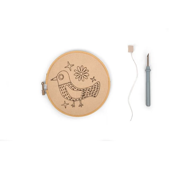 Punch Needle hímzőtoll készlet, madár