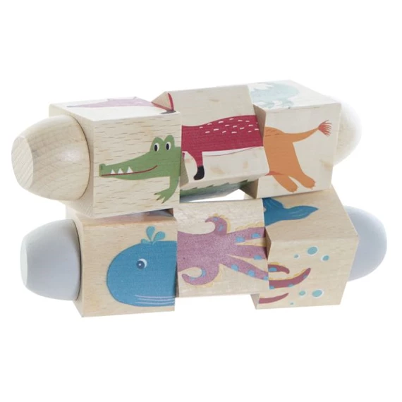 Puzzle állatos 16x4x4 cm 2 féle