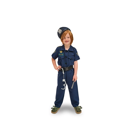 Rendőr jelmez mix méret 116-128 cm