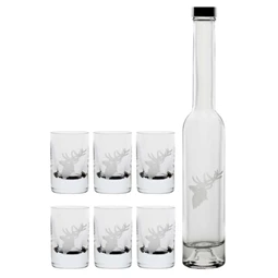 Röviditalos pohár Swarovski kristállyal, palackkal 200 ml/30 ml 30,6x5,1 cm S/7