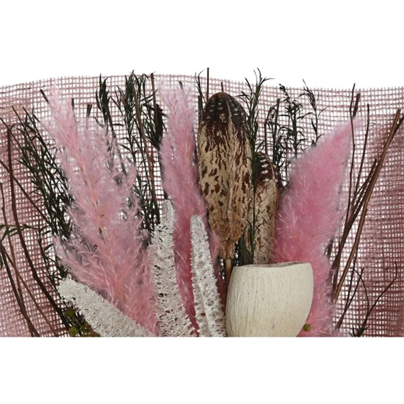 Selyem szárazvirág csokor 30x10x60 cm 3 féle