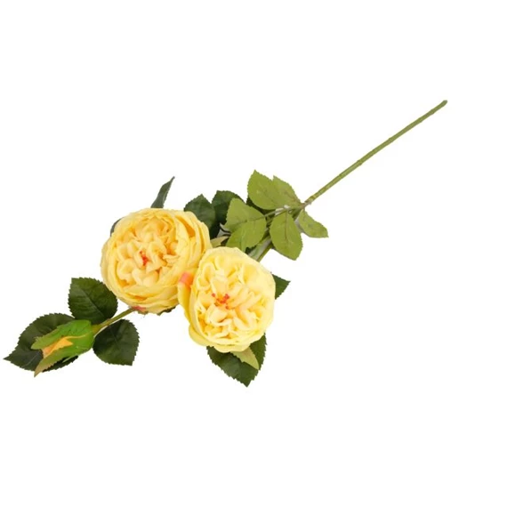 Selyemvirág angol Rózsa ág 62 cm