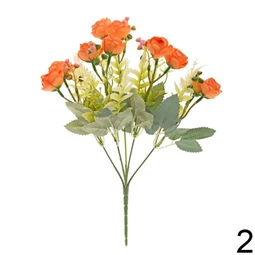 Selyemvirág boglárka csokor 27 cm 5 féle