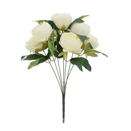 Selyemvirág bazsarózsa csokor 43 cm