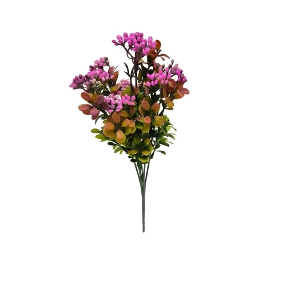 Selyemvirág csokor bogyóval 30 cm