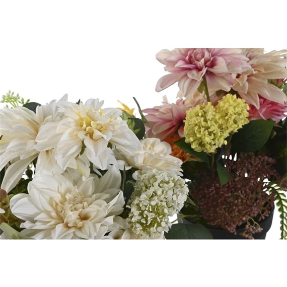 Selyemvirág csokor cserepes 28x34x33 cm 2 féle