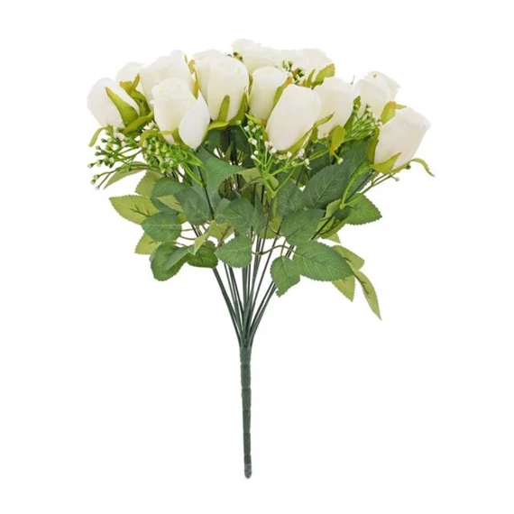 Selyemvirág rózsacsokor 44 cm