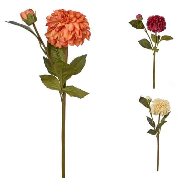 Selyemvirág dália 46 cm 3 féle