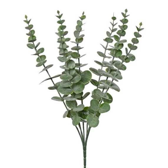 Selyemvirág eukaliptusz csokor 39 cm