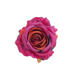 Selyemvirág rózsa virágfej (min.menny. 12) 10 cm