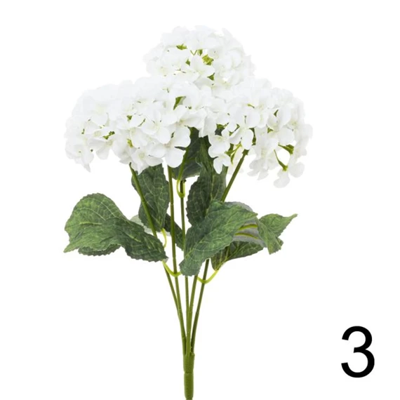 Selyemvirág hortenzia csokor 42 cm 3 féle