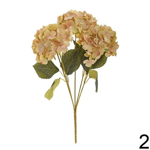 Selyemvirág hortenzia csokor 45 cm 3 féle
