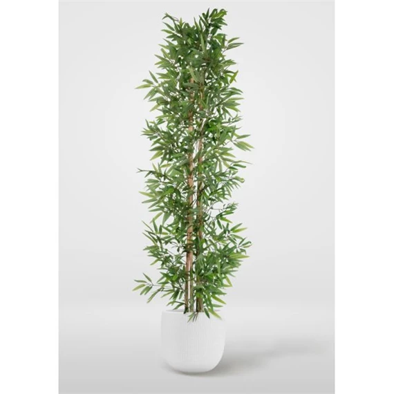 Selyemvirág kaspóban Bambusz 40x40x180 cm