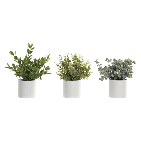 Selyemvirág kaspóban 15x15x20 cm 3 féle